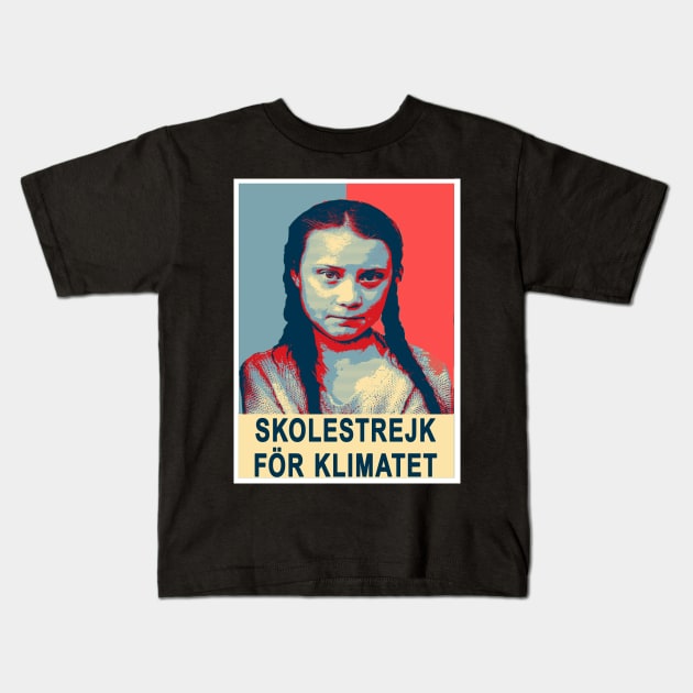 Greta Thunberg - title Kids T-Shirt by joyTrends